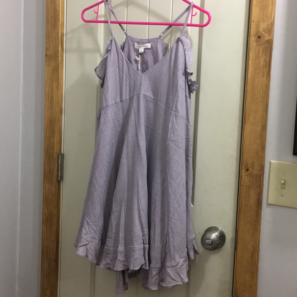 Lavender flowy dress